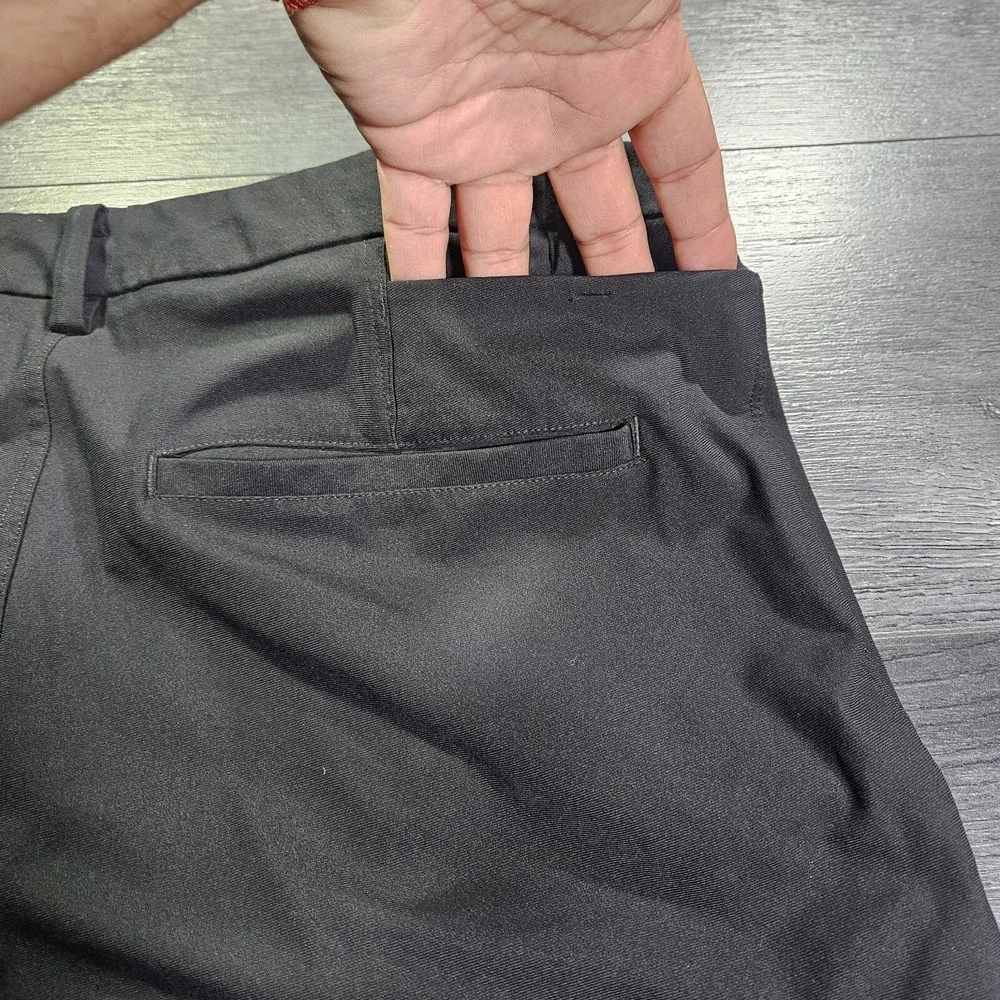 Lululemon ABC Pant Men 36x31 Gray Stretch Gorpcore Travel Cinch Ankle Hiking